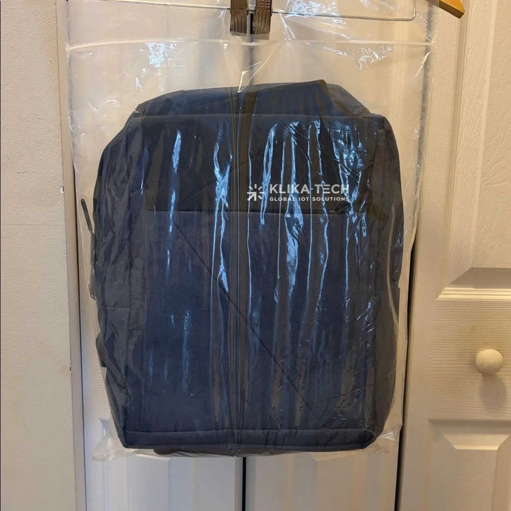 USB Charging Backpack Set 3 Pieces. Blue Travel Work Bag NWT